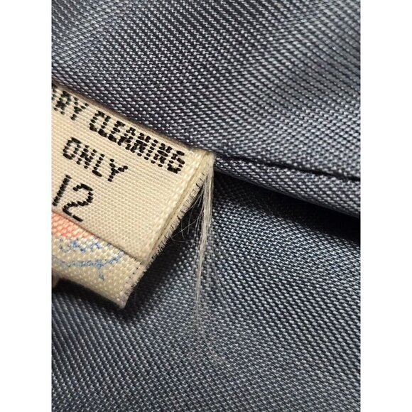 Vintage 1970s Red Blue Plaid Angora Wool Double Breasted Coat - Picture 16 of 16